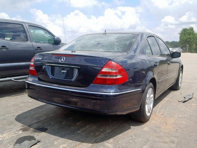 WDBUF56J06A814101 - 2006 MERCEDES-BENZ E 350 BLUE photo 4