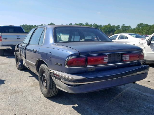 1G4HP52K8TH427244 - 1996 BUICK LESABRE CU BLUE photo 3