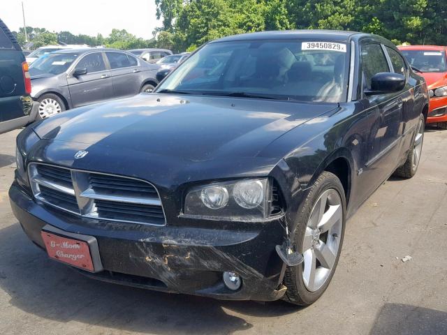 2B3CA9CV9AH275063 - 2010 DODGE CHARGER RA BLACK photo 2