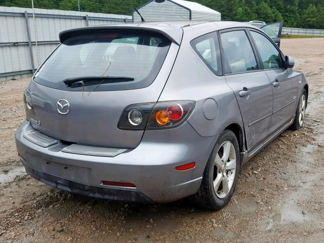 JM1BK343051294607 - 2005 MAZDA 3 HATCHBAC GRAY photo 4