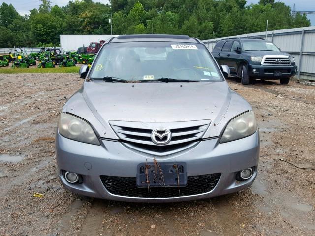 JM1BK343051294607 - 2005 MAZDA 3 HATCHBAC GRAY photo 9