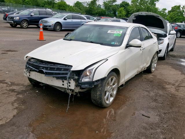 1G6AA5RA3E0102574 - 2014 CADILLAC ATS WHITE photo 2