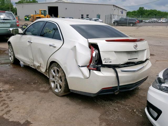 1G6AA5RA3E0102574 - 2014 CADILLAC ATS WHITE photo 3