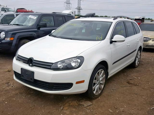 3VWPL7AJ9DM666991 - 2013 VOLKSWAGEN JETTA TDI WHITE photo 2