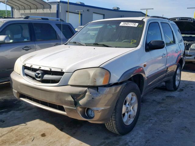 4F2CU09121KM56987 - 2001 MAZDA TRIBUTE LX WHITE photo 2