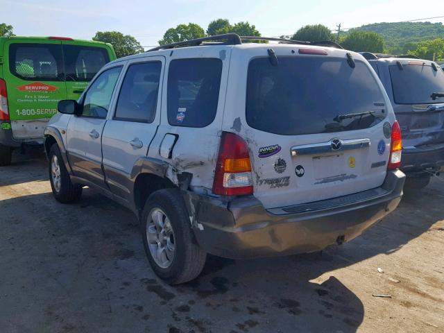 4F2CU09121KM56987 - 2001 MAZDA TRIBUTE LX WHITE photo 3