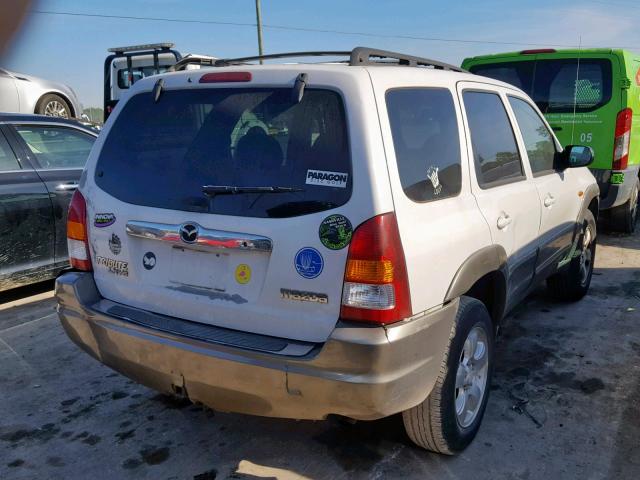 4F2CU09121KM56987 - 2001 MAZDA TRIBUTE LX WHITE photo 4