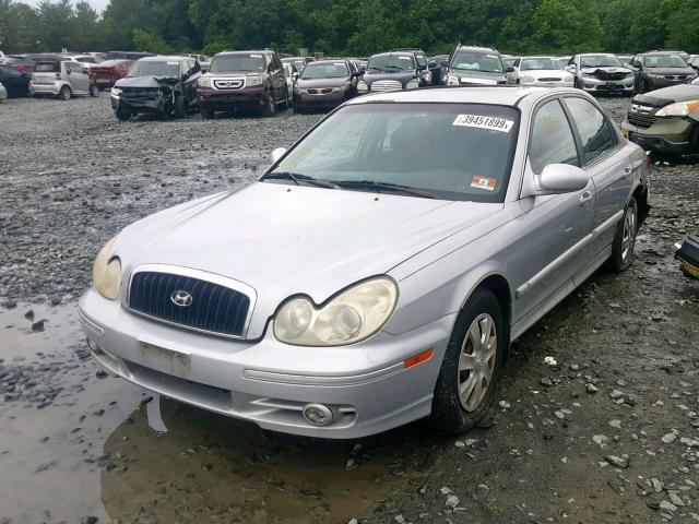 KMHWF25S72A616043 - 2002 HYUNDAI SONATA GL SILVER photo 2