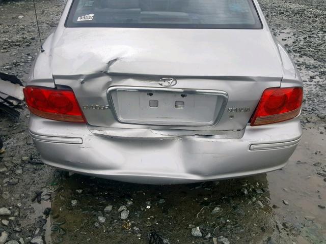 KMHWF25S72A616043 - 2002 HYUNDAI SONATA GL SILVER photo 9