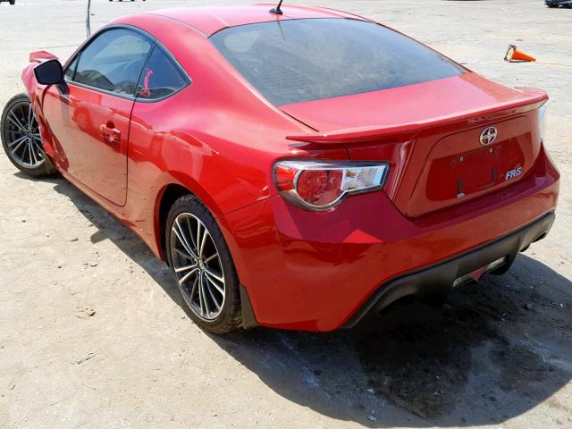 JF1ZNAA18E9706955 - 2014 TOYOTA SCION FR-S RED photo 3