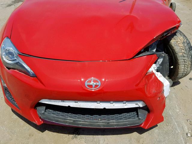 JF1ZNAA18E9706955 - 2014 TOYOTA SCION FR-S RED photo 7