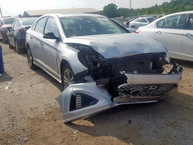 5NPE34AF2JH713851 - 2018 HYUNDAI SONATA SPO SILVER photo 1