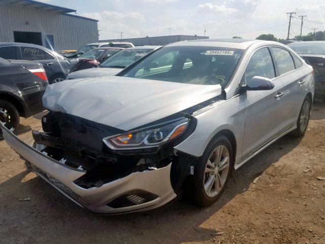 5NPE34AF2JH713851 - 2018 HYUNDAI SONATA SPO SILVER photo 2