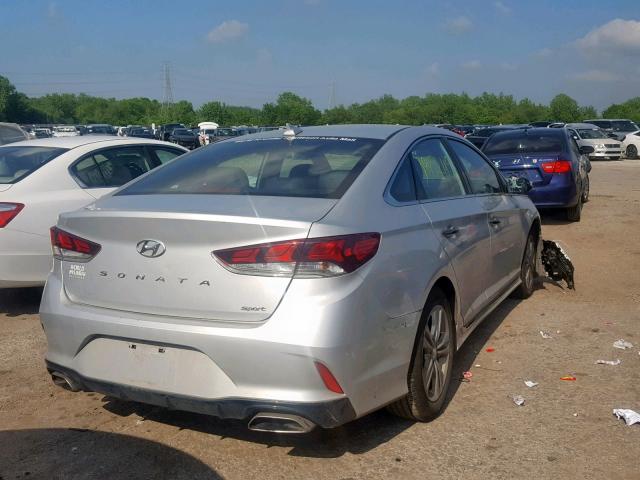 5NPE34AF2JH713851 - 2018 HYUNDAI SONATA SPO SILVER photo 4