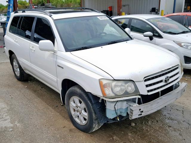 JTEGF21A430105849 - 2003 TOYOTA HIGHLANDER WHITE photo 1