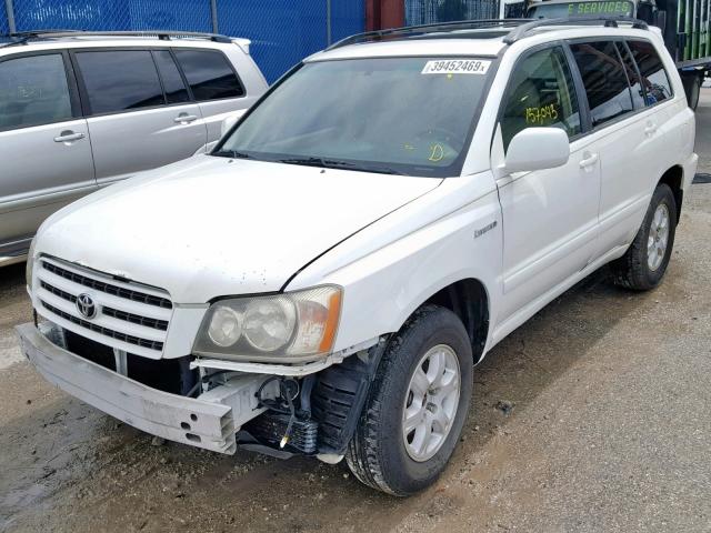 JTEGF21A430105849 - 2003 TOYOTA HIGHLANDER WHITE photo 2