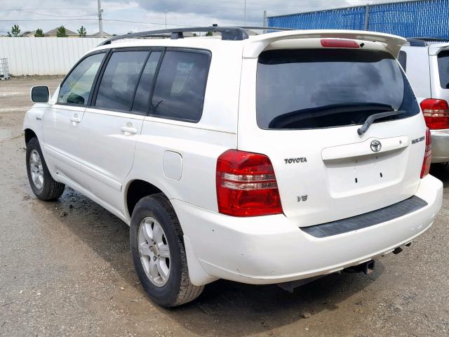 JTEGF21A430105849 - 2003 TOYOTA HIGHLANDER WHITE photo 3