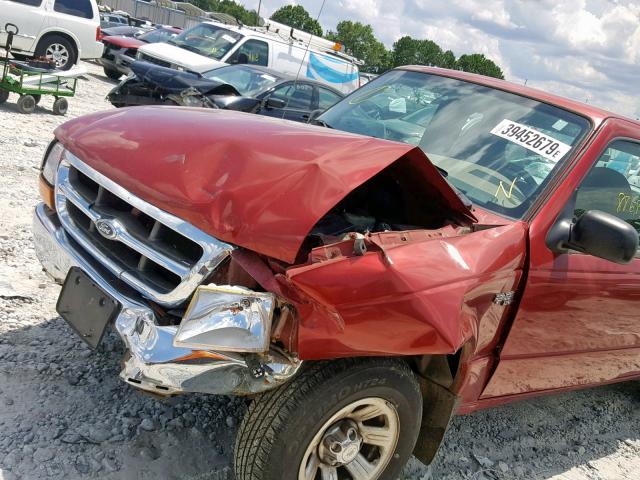 1FTYR14V8YPB57430 - 2000 FORD RANGER SUP RED photo 9