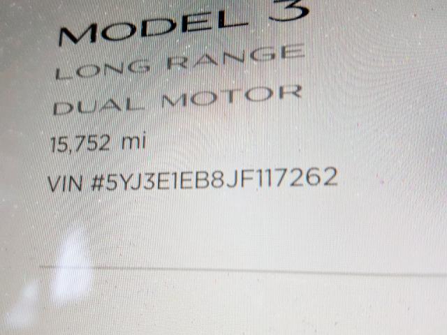 5YJ3E1EB8JF117262 - 2018 TESLA MODEL 3 RED photo 10