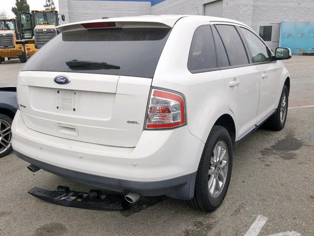 2FMDK3JC7ABA11563 - 2010 FORD EDGE SEL WHITE photo 4