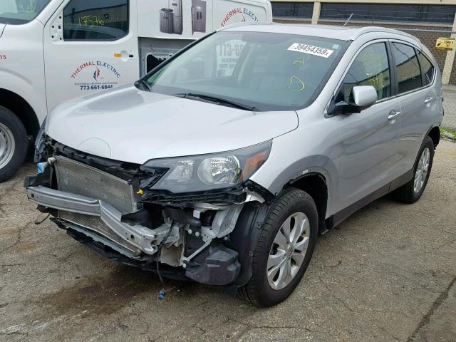 5J6RM4H73EL072590 - 2014 HONDA CR-V EXL SILVER photo 2