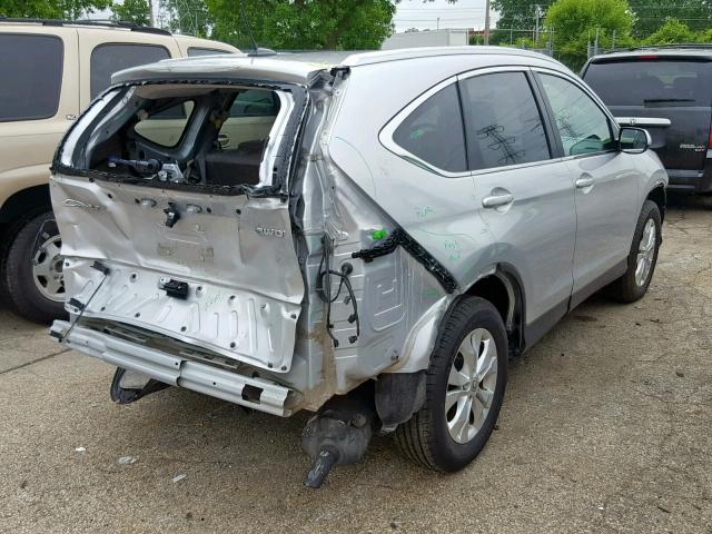 5J6RM4H73EL072590 - 2014 HONDA CR-V EXL SILVER photo 4