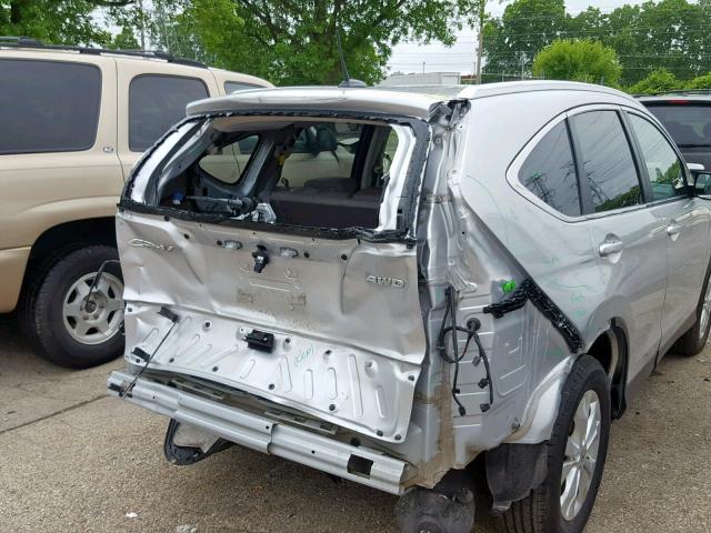 5J6RM4H73EL072590 - 2014 HONDA CR-V EXL SILVER photo 9