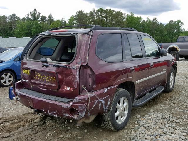 1GKDT13S762244452 - 2006 GMC ENVOY RED photo 4