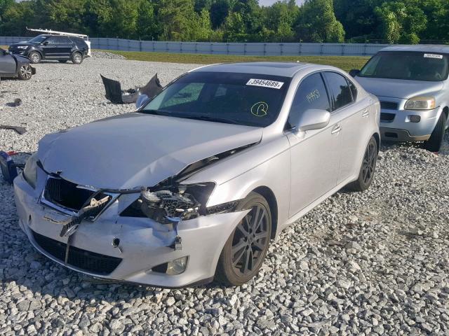 JTHBK262785073709 - 2008 LEXUS IS 250 GRAY photo 2