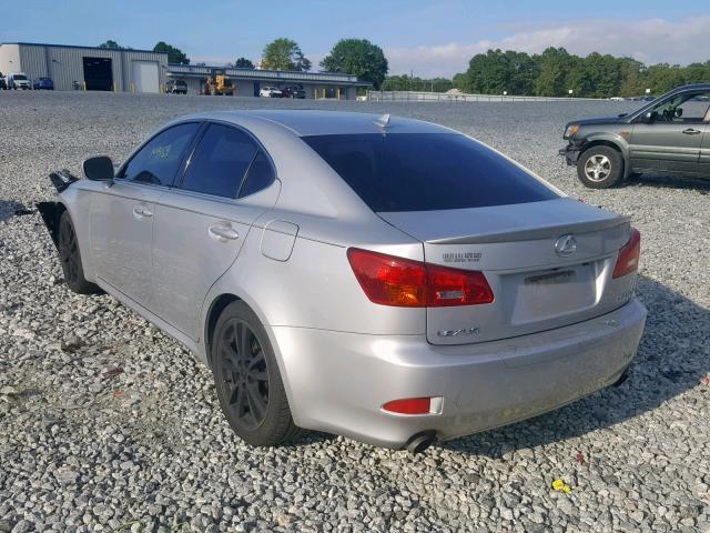 JTHBK262785073709 - 2008 LEXUS IS 250 GRAY photo 3