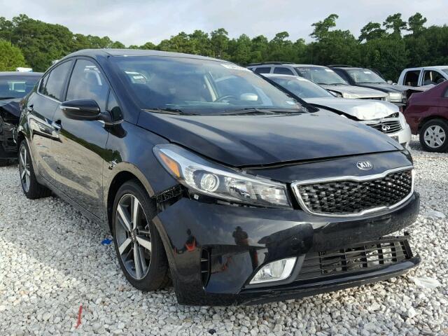 3KPFL4A83HE052478 - 2017 KIA FORTE EX BLACK photo 1