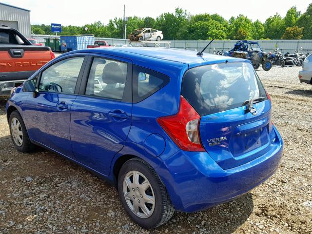 3N1CE2CP6EL418627 - 2014 NISSAN VERSA NOTE BLUE photo 3