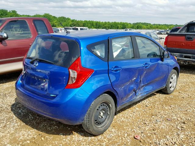 3N1CE2CP6EL418627 - 2014 NISSAN VERSA NOTE BLUE photo 4