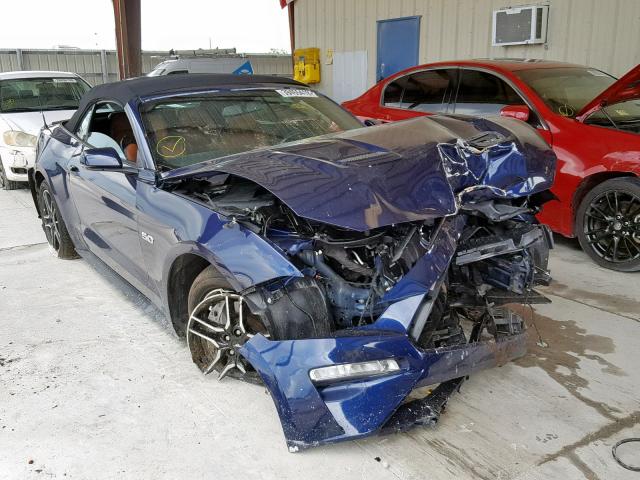 1FATP8FF8J5115359 - 2018 FORD MUSTANG GT BLUE photo 1