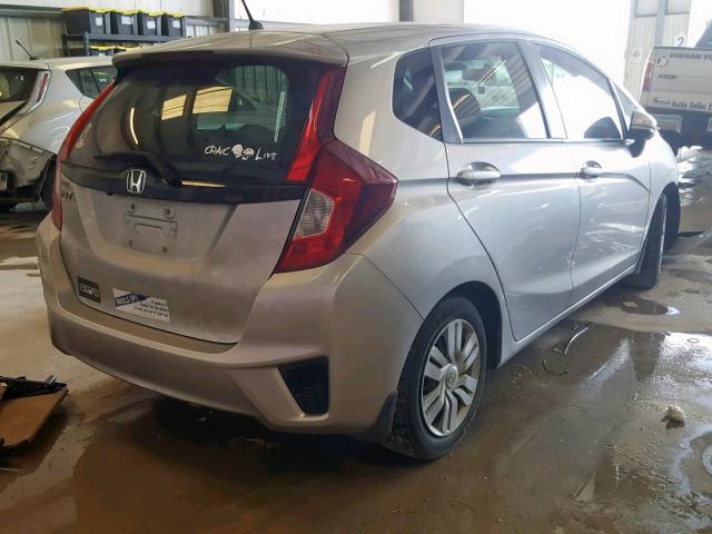 JHMGK5H52GS015246 - 2016 HONDA FIT LX SILVER photo 4