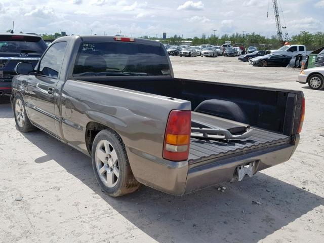 1GCEC14TXYZ305844 - 2000 CHEVROLET SILVERADO GRAY photo 3