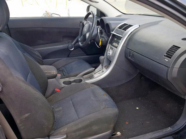 JTKDE177260092581 - 2006 TOYOTA SCION TC BLACK photo 5