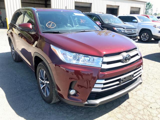 5TDJZRFH4JS838980 - 2018 TOYOTA HIGHLANDER MAROON photo 1