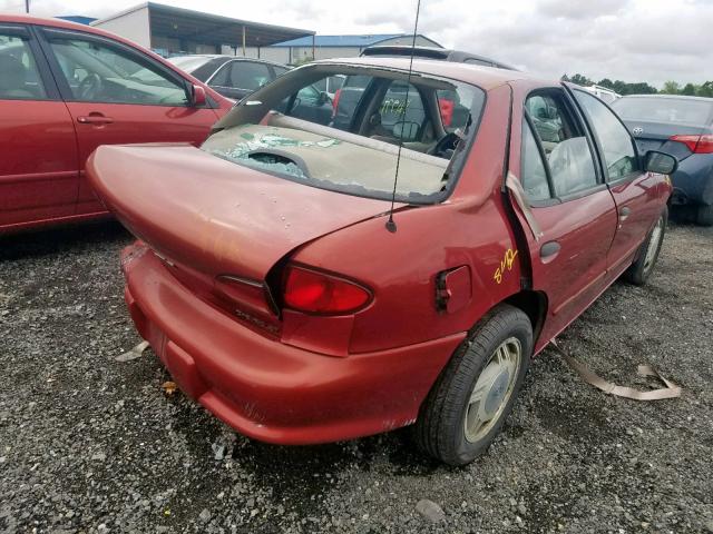 1G1JF5247W7145058 - 1998 CHEVROLET CAVALIER L ORANGE photo 4