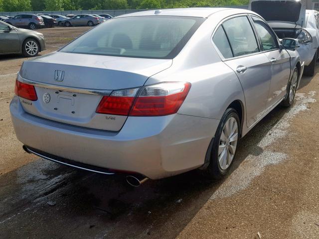 1HGCR3F83DA047722 - 2013 HONDA ACCORD EXL SILVER photo 4