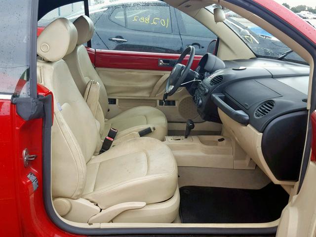3VWRF31Y96M307357 - 2006 VOLKSWAGEN NEW BEETLE Qırmızı foto 5