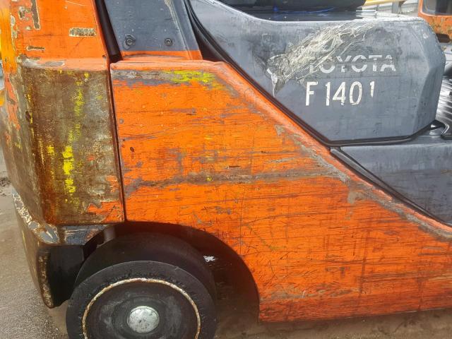 43258 - 2013 TOYOTA FORKLIFT ORANGE photo 9