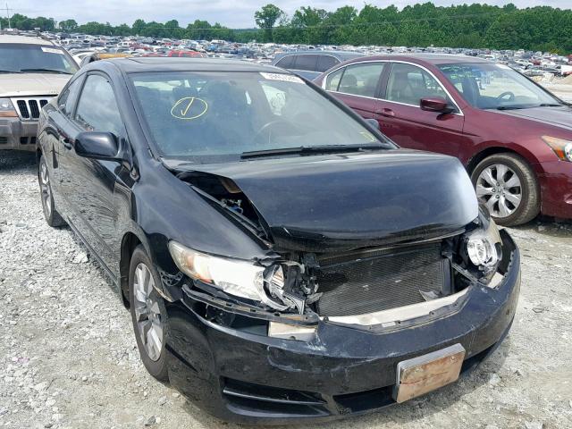 2HGFG11939H516257 - 2009 HONDA CIVIC EXL BLACK photo 1