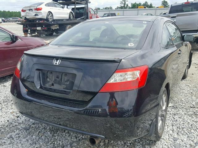 2HGFG11939H516257 - 2009 HONDA CIVIC EXL BLACK photo 4