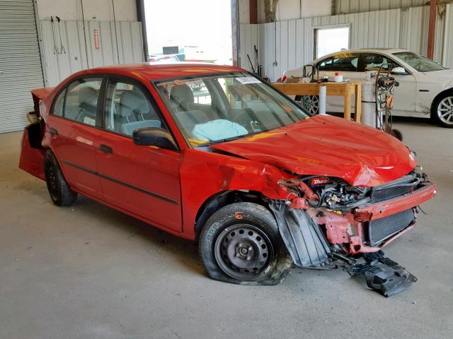 1HGES16385L006689 - 2005 HONDA CIVIC DX V RED photo 1