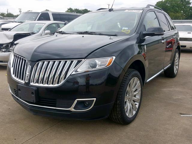 2LMDJ6JK6EBL20446 - 2014 LINCOLN MKX BLACK photo 2