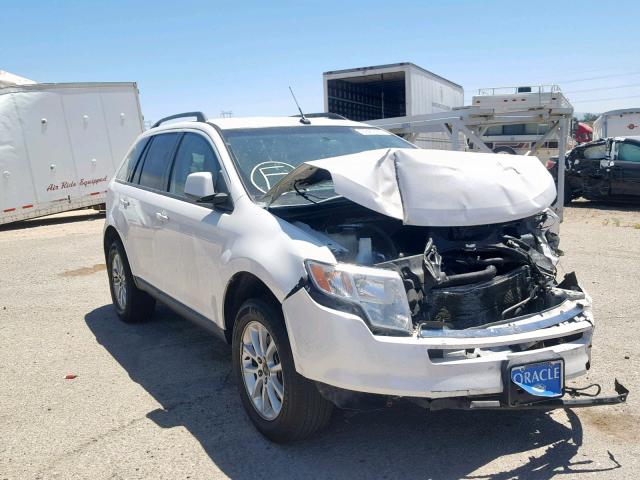 2FMDK48C49BA53924 - 2009 FORD EDGE SEL WHITE photo 1