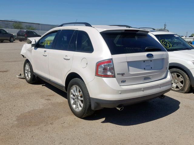 2FMDK48C49BA53924 - 2009 FORD EDGE SEL WHITE photo 3