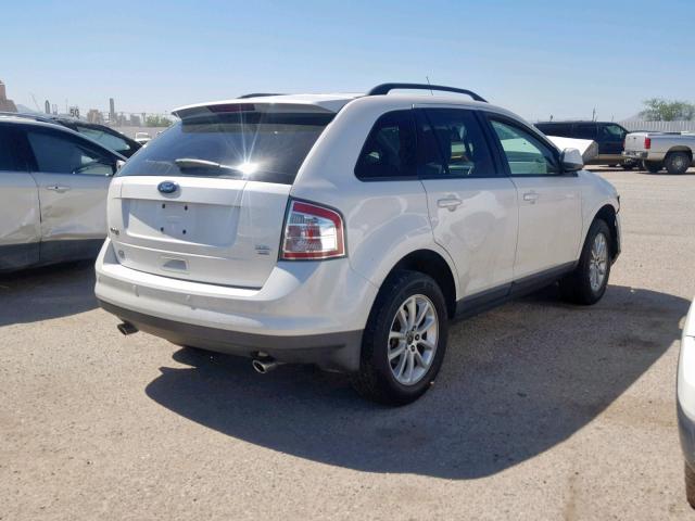 2FMDK48C49BA53924 - 2009 FORD EDGE SEL WHITE photo 4