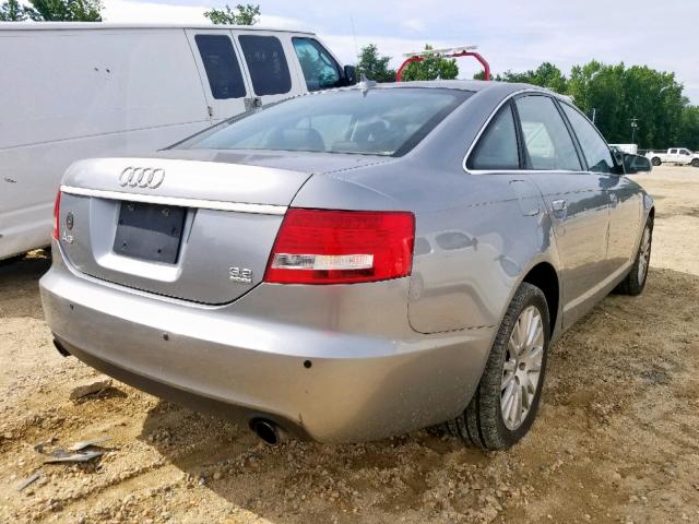 WAUDH74F97N087554 - 2007 AUDI A6 3.2 QUA SILVER photo 4